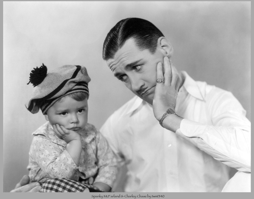 Spanky McFarland & Charley Chase by twm1340