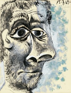 Pablo Picasso - Tête d'Homme (1969) by Cea