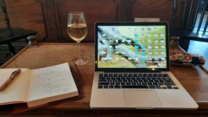Writing at Wine Bar